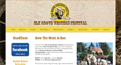 Desktop Screenshot of elkgrovewesternfestival.org